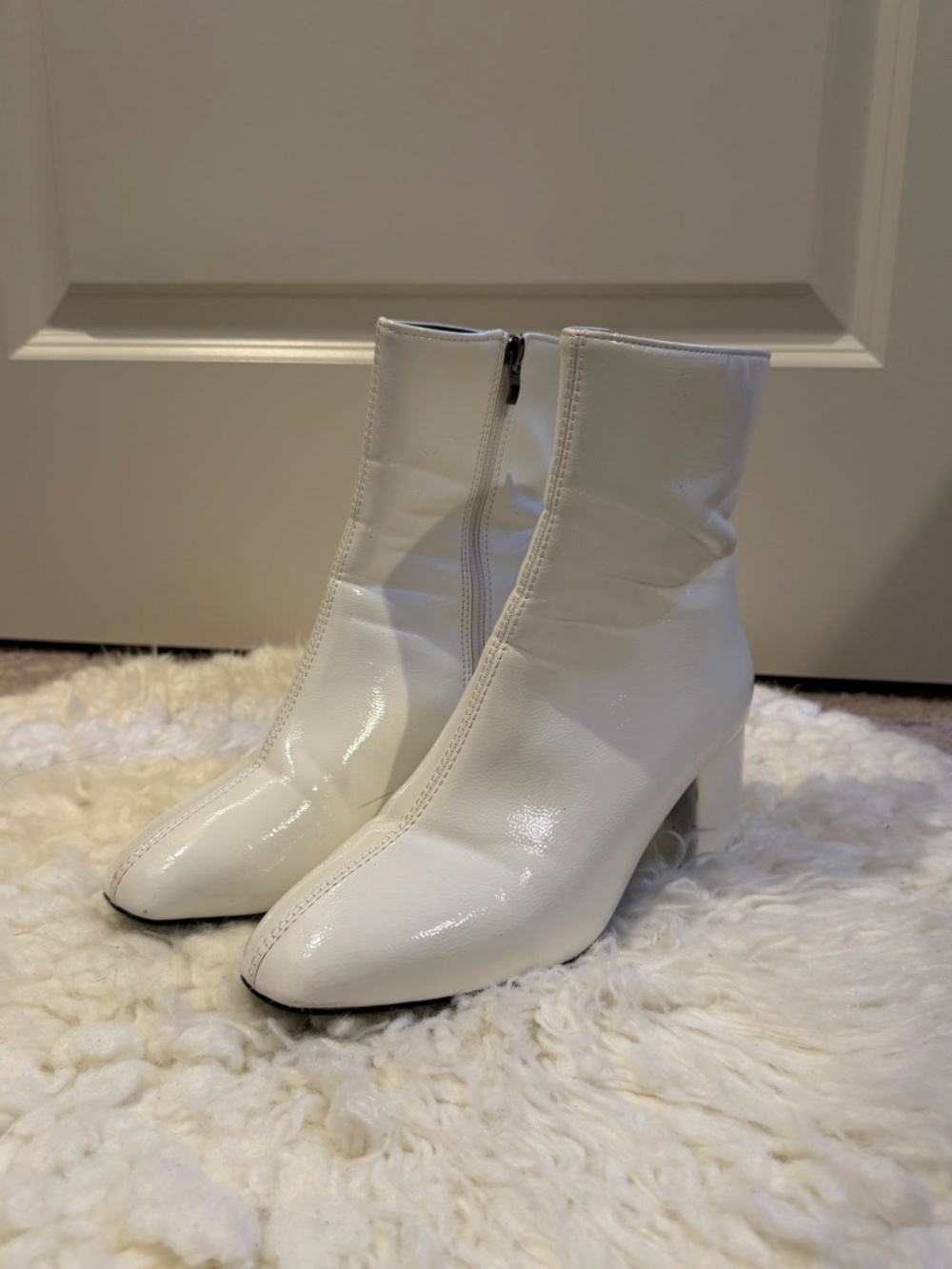 White Ankle Boots